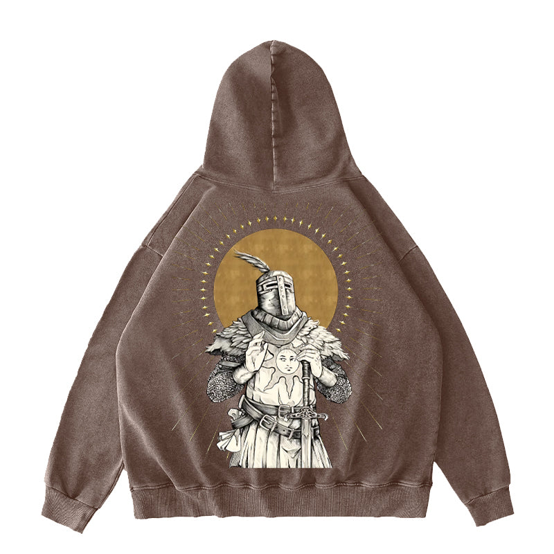 Praise The Sun Unisex Washed Hoodie