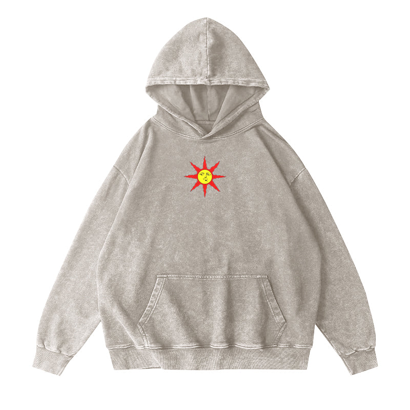 Praise The Sun Unisex Washed Hoodie