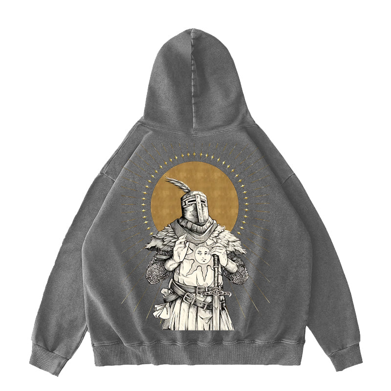 Praise The Sun Unisex Washed Hoodie
