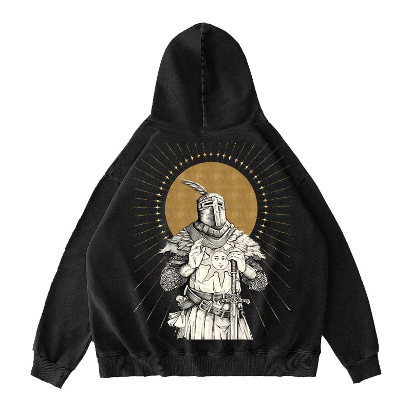 Praise The Sun Unisex Washed Hoodie