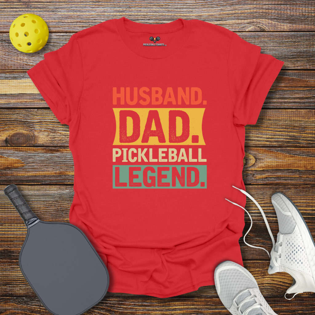 Funny Pickleball Shirt – Husband Dad Pickleball Legend T-Shirt