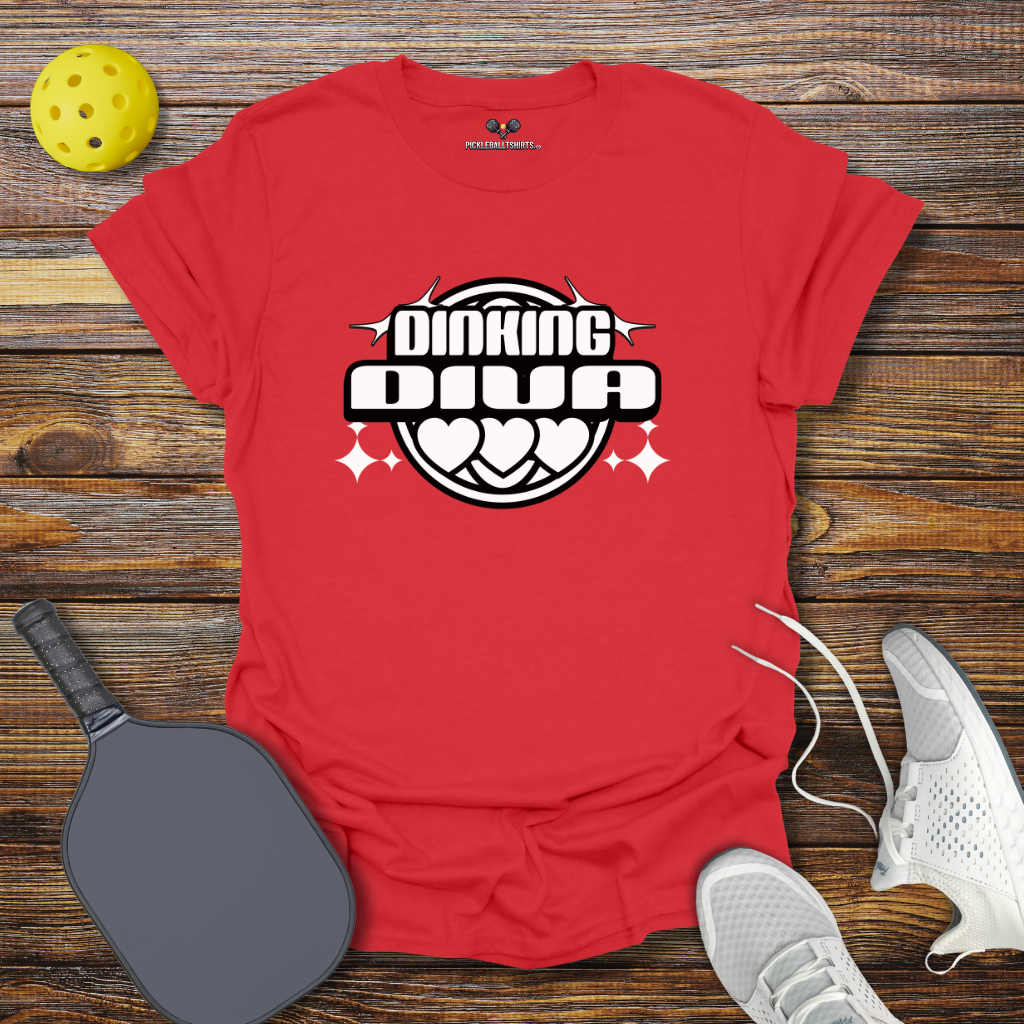 Funny Pickleball Shirt – Dinking Diva Pickleball T-Shirt