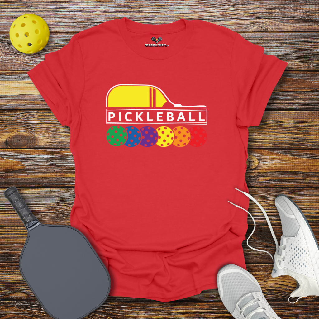 Funny Pickleball Shirt – Pickleball Colored Balls T-Shirt