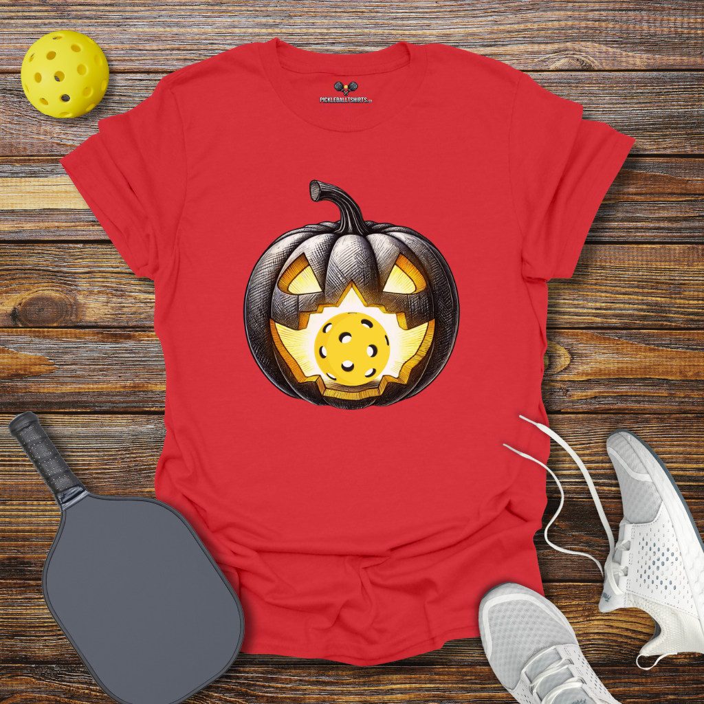 Funny Pickleball Shirt – Pumpkin Pickleball Halloween T-Shirt