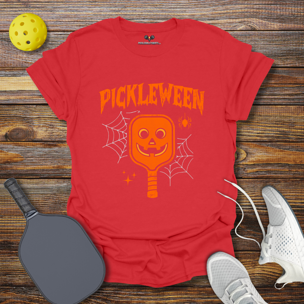 Funny Halloween Pickleball Shirt – Pickleween Paddle Tee