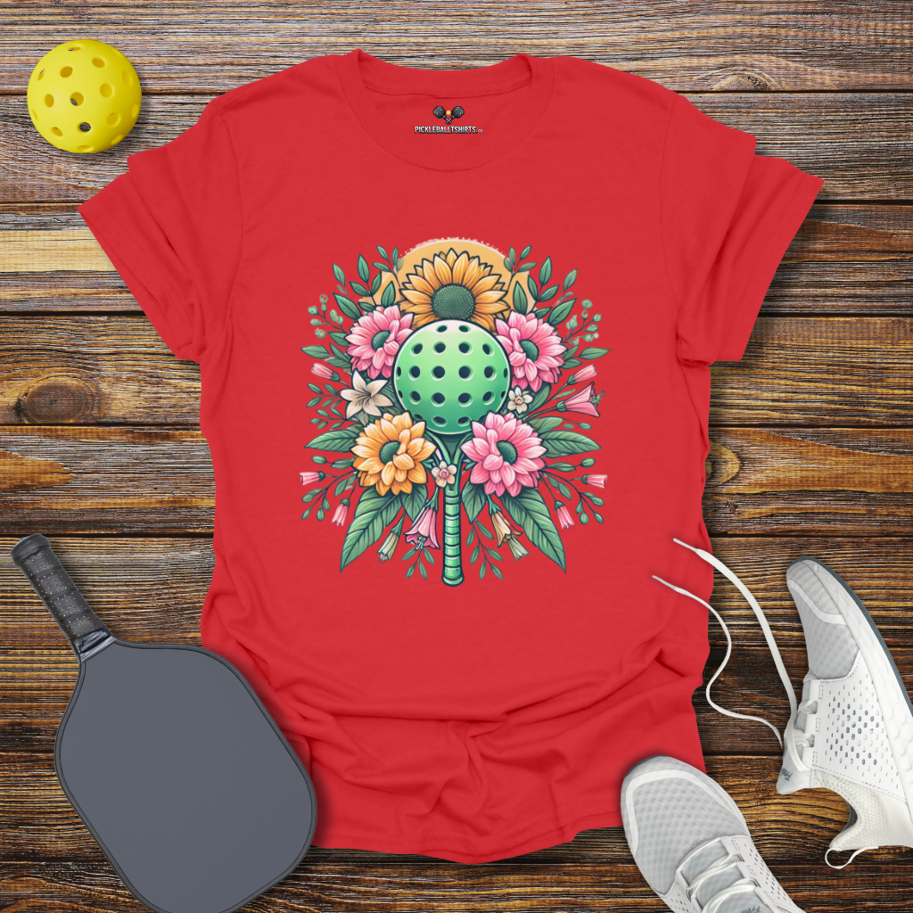 Funny Pickleball Shirt – Floral Pickleball Dreams T-Shirt