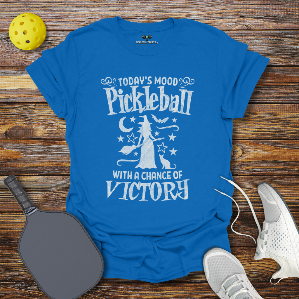 Funny Pickleball Shirt – Today's Mood Pickleball With a Chance of Victory Halloween T-Shirt
