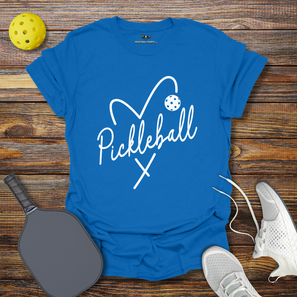 Cute Pickleball Shirt for Women – Pickleball Heart Tee