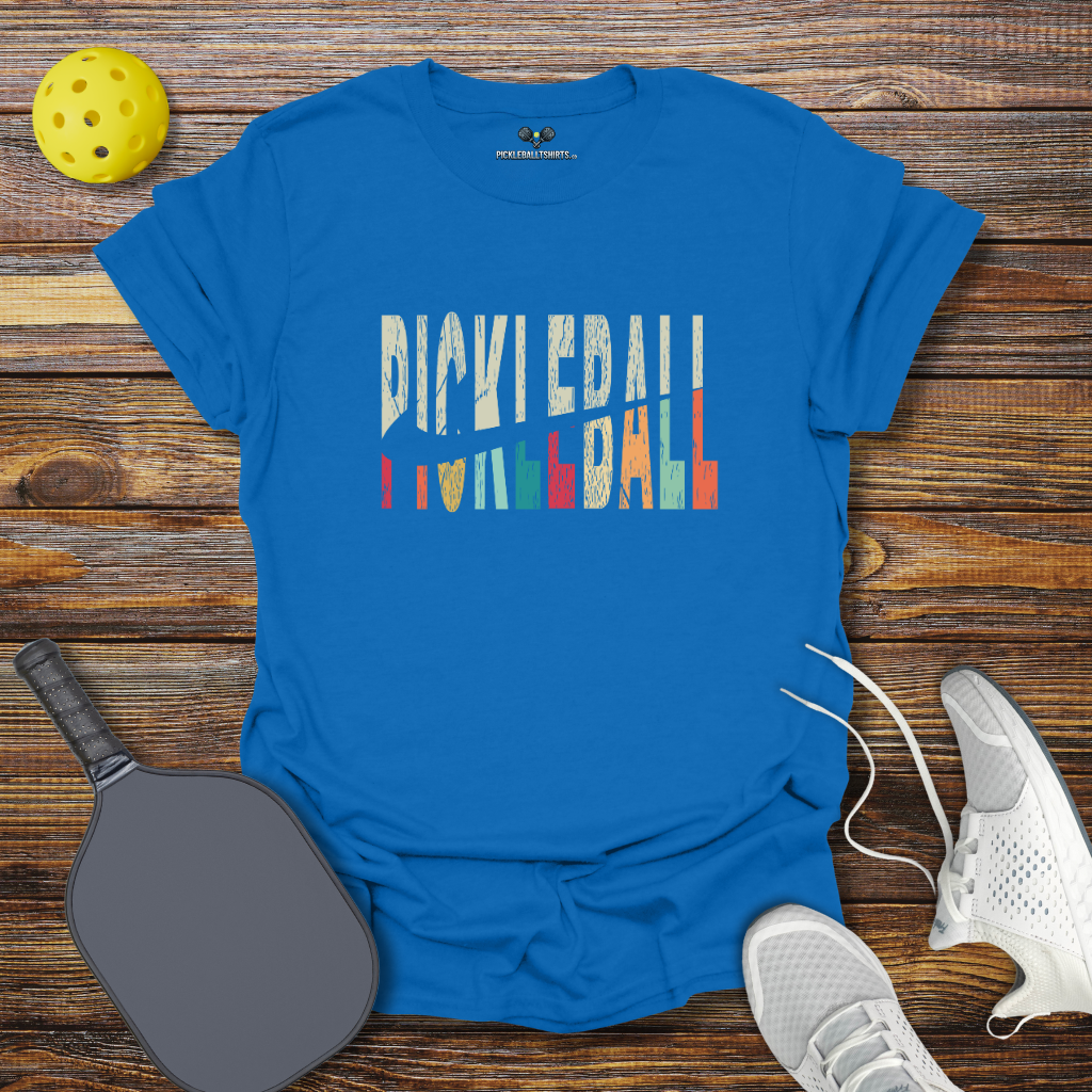 Funny Pickleball Shirt – Pickleball Retro Logo T-Shirt