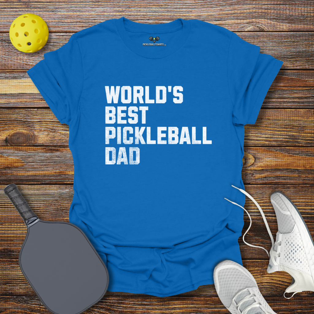 Funny Pickleball Shirt – World's Best Pickleball Dad T-Shirt