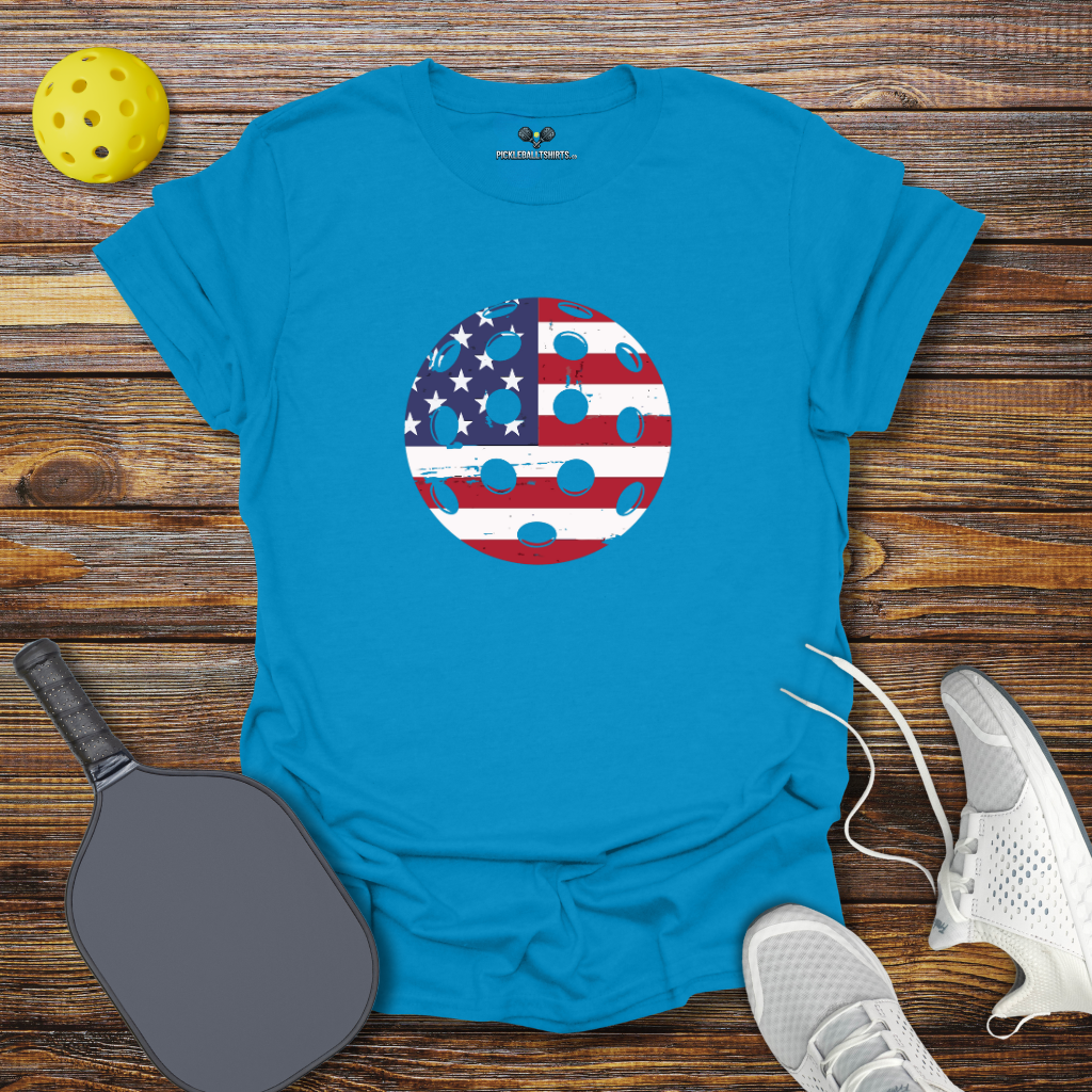 Funny Pickleball Shirt – Pickleball USA Ball T-Shirt