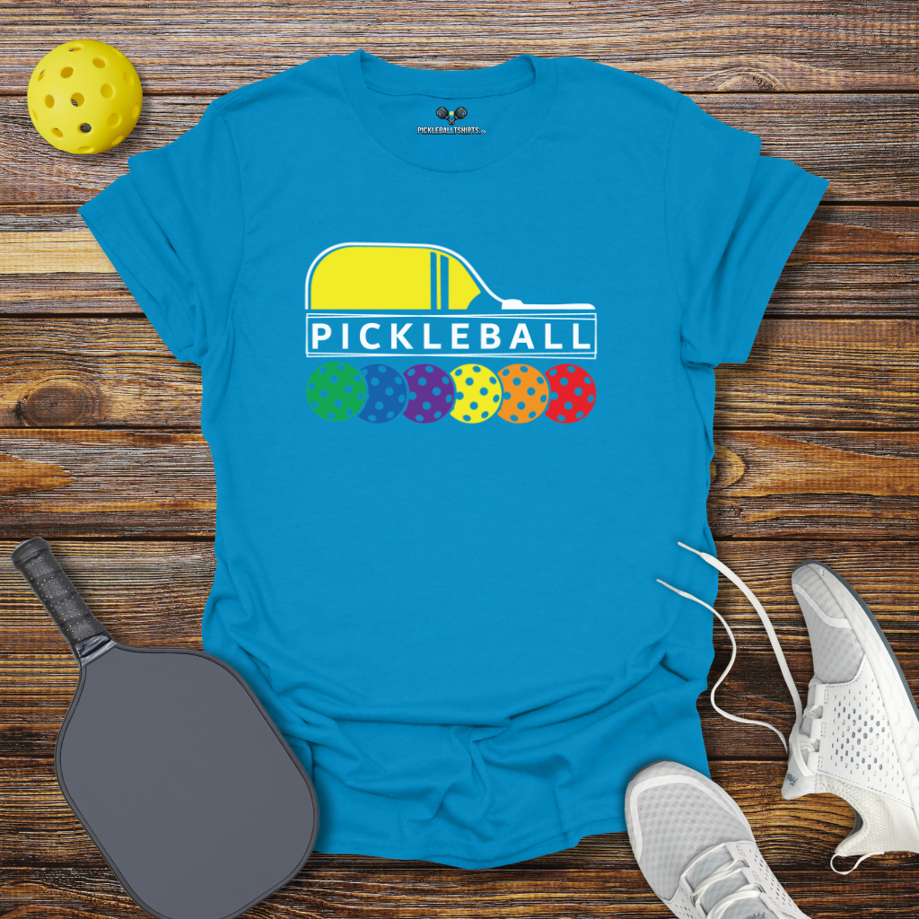 Funny Pickleball Shirt – Pickleball Colored Balls T-Shirt