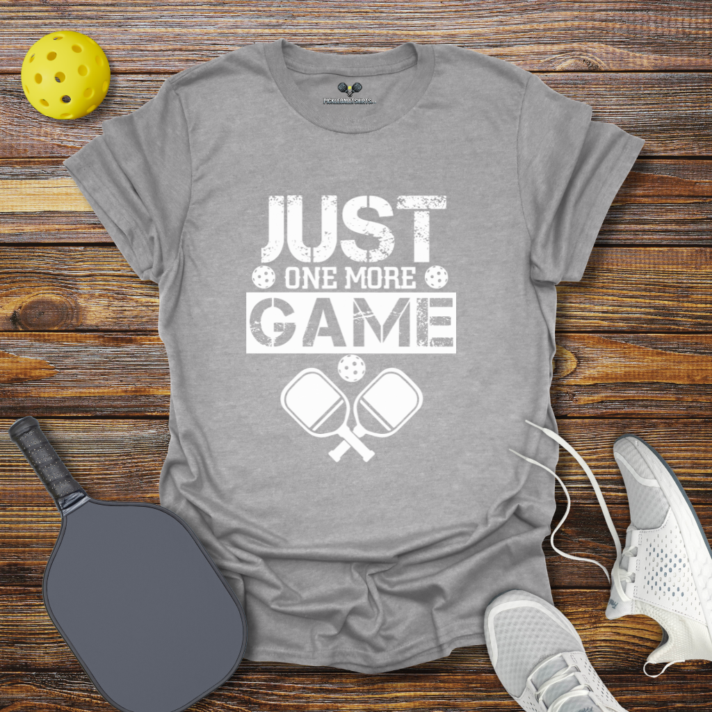 Funny Pickleball Shirt – Just One More Game T-Shirt