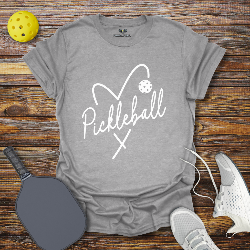 Cute Pickleball Shirt for Women – Pickleball Heart Tee