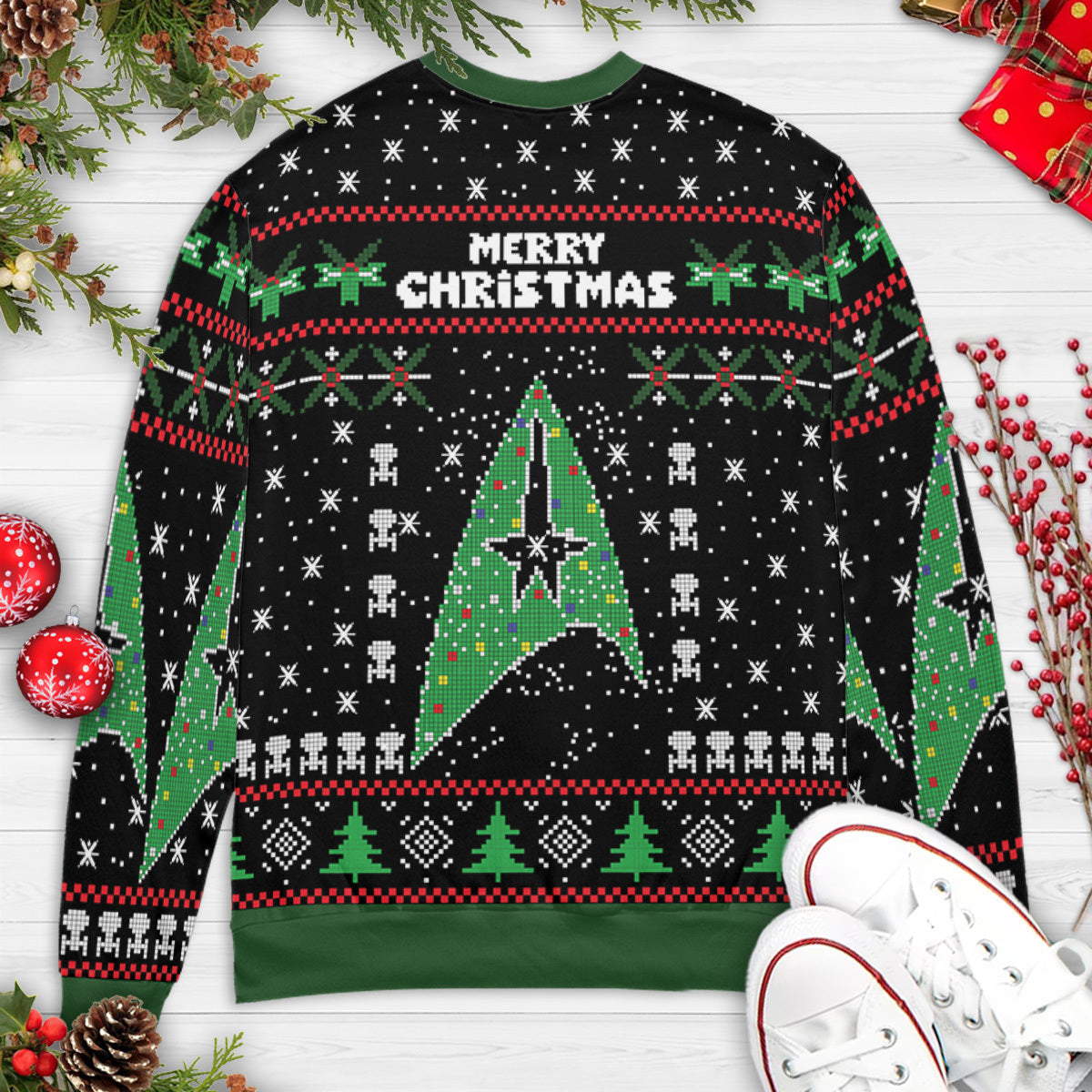 Merry Starfleet Star Trek Ugly Christmas Sweatshirt