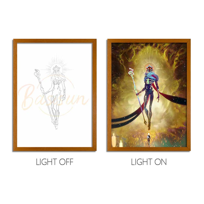 Arcane Anime Light Box – LED Light Painting Photo Frame Wall Art