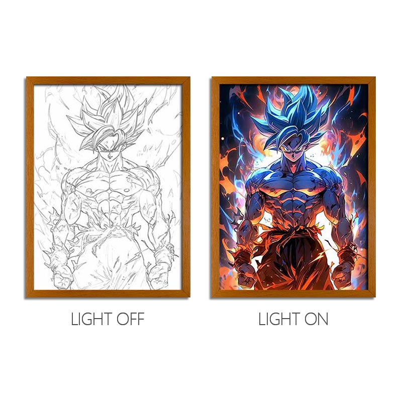 Dragon Ball Anime Light Box – LED Light Painting Photo Frame & Wall Art