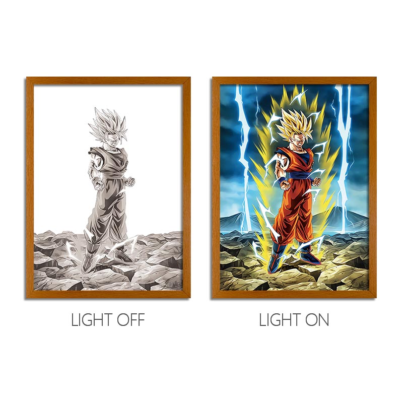 Dragon Ball Anime Light Box – LED Light Painting Photo Frame & Wall Art