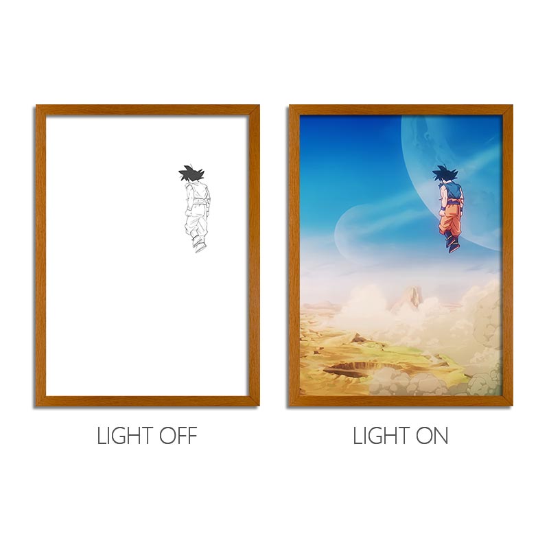 Dragon Ball Anime Light Box – LED Light Painting Photo Frame & Wall Art
