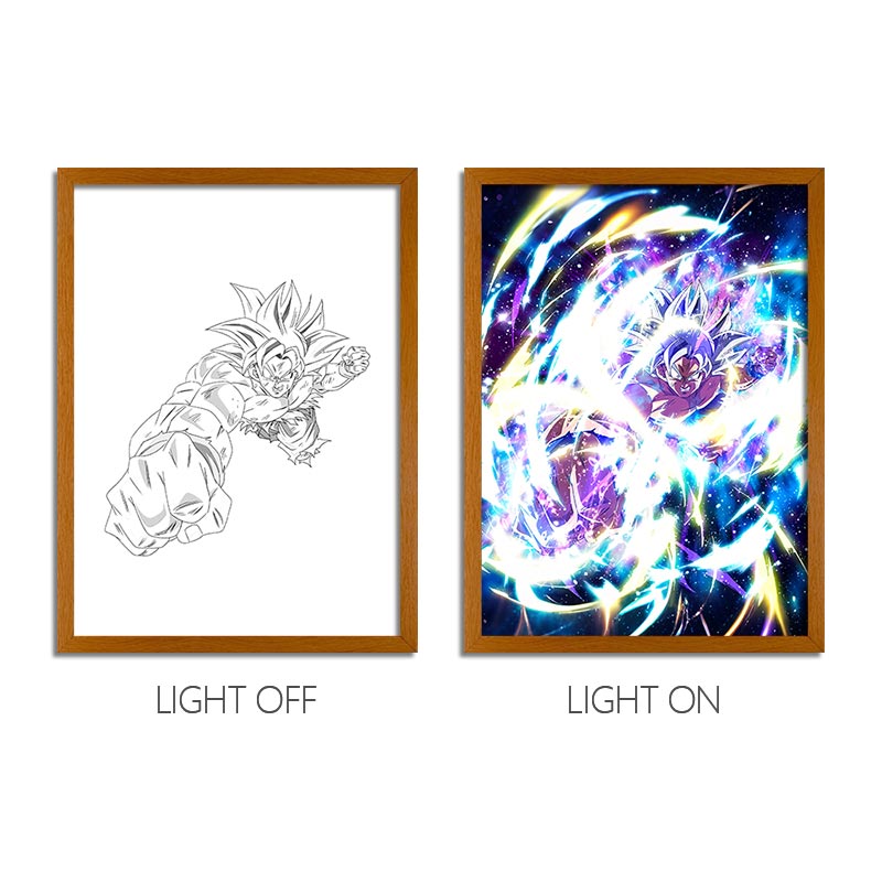 Dragon Ball Anime Light Box – LED Light Painting Photo Frame & Wall Art