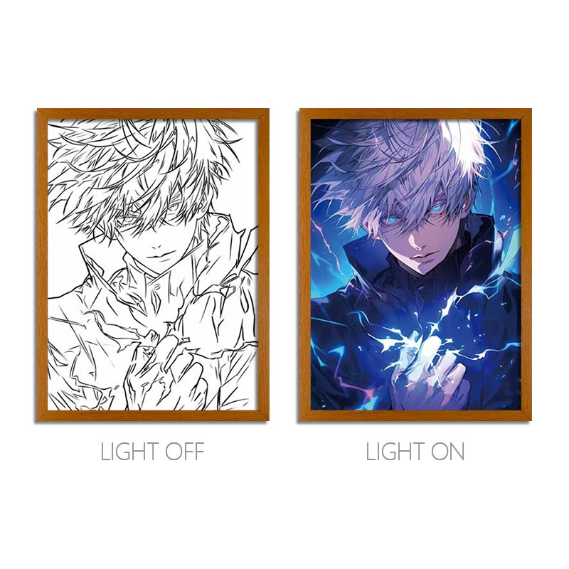 Jujutsu Kaisen Anime Light Box Series – LED Light Painting Frames & Wall Art