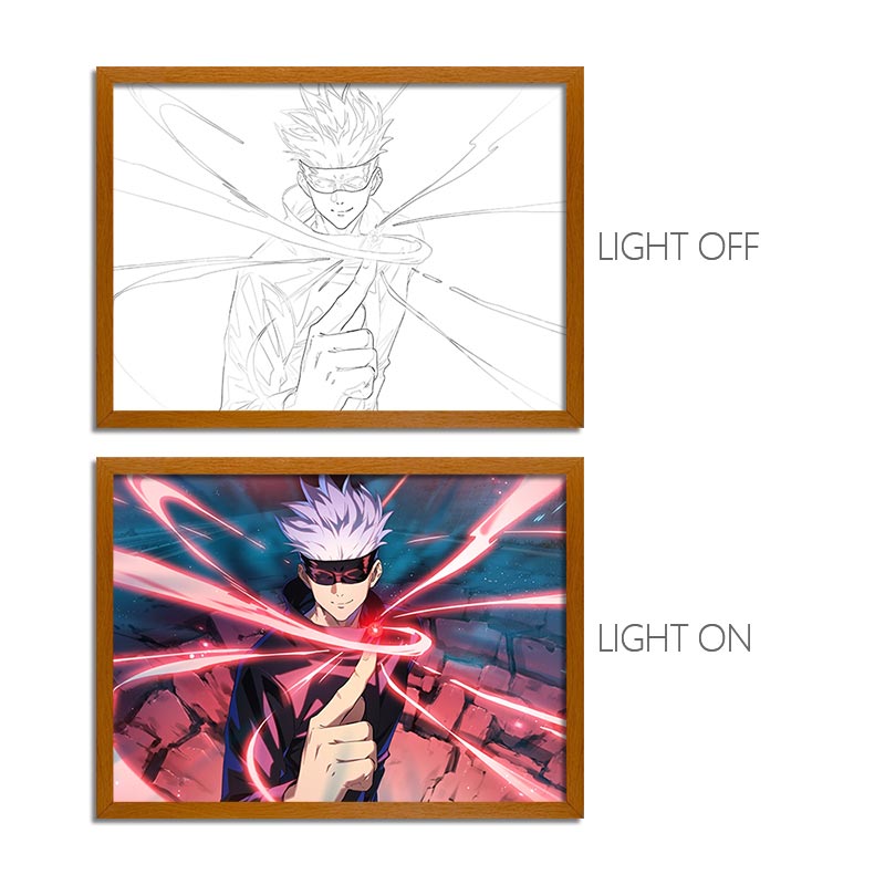 Jujutsu Kaisen Anime Light Box Series – LED Light Painting Frames & Wall Art
