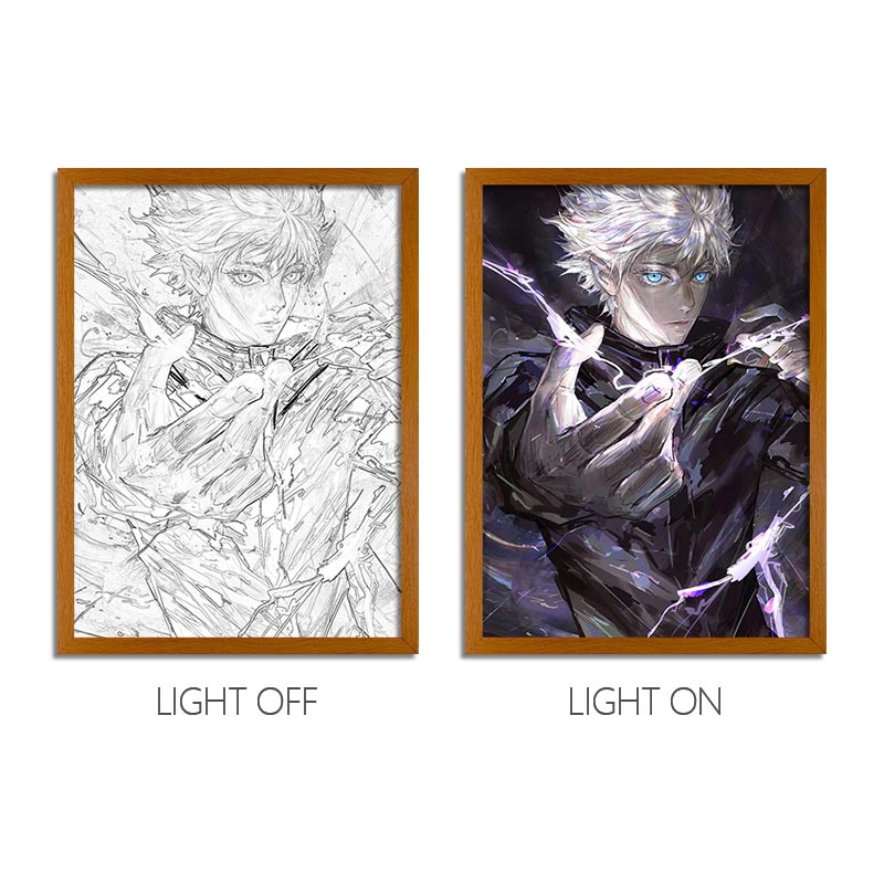 Jujutsu Kaisen Anime Light Box Series – LED Light Painting Frames & Wall Art