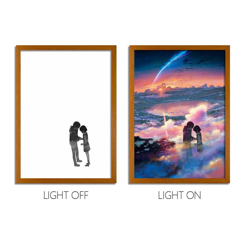 Your Name Anime Light Box – LED Light Painting Photo Frame & Wall Art