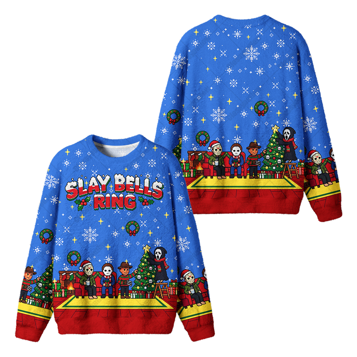 SLAY BELLS UGLY CHRISTMAS SWEATSHIRT — image 1