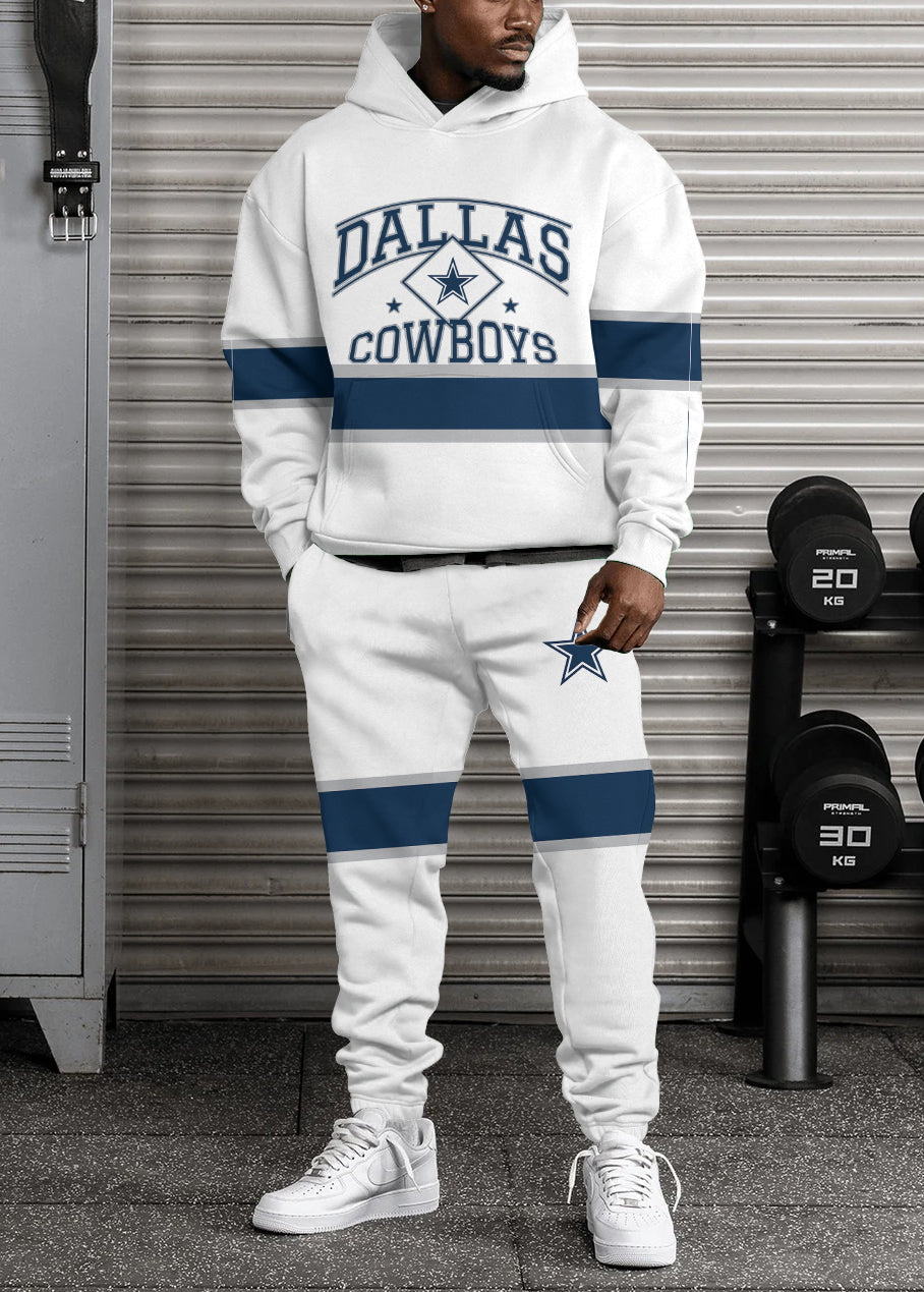 Dallas Cowboys 3D Printed Pullover Hoodie And Sweatpant 2pcs Tracksuits