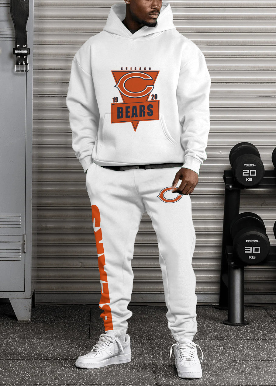 Chicago Bears 3D Printed Pullover Hoodie And Sweatpant 2pcs Tracksuits