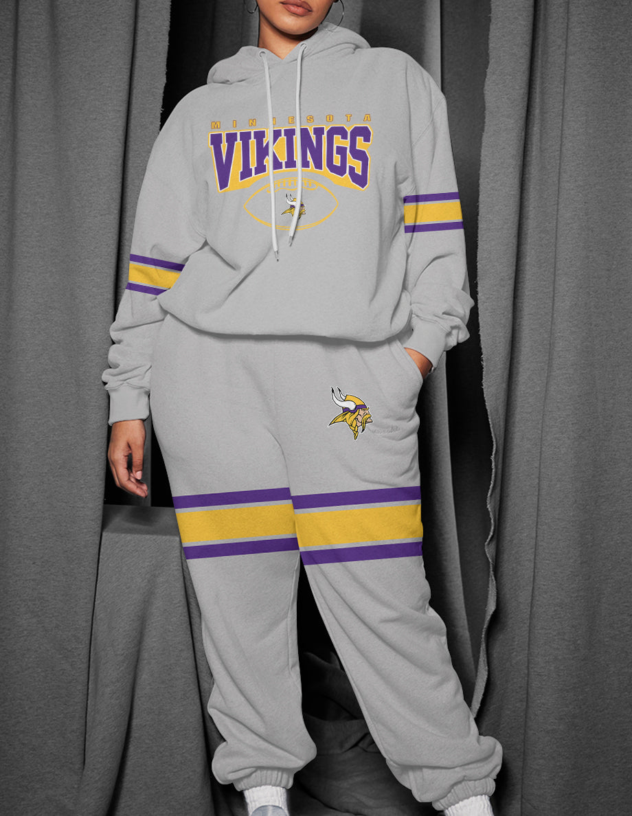 Minnesota Vikings 3D Printed Pullover Hoodie And Sweatpant 2pcs Tracksuits