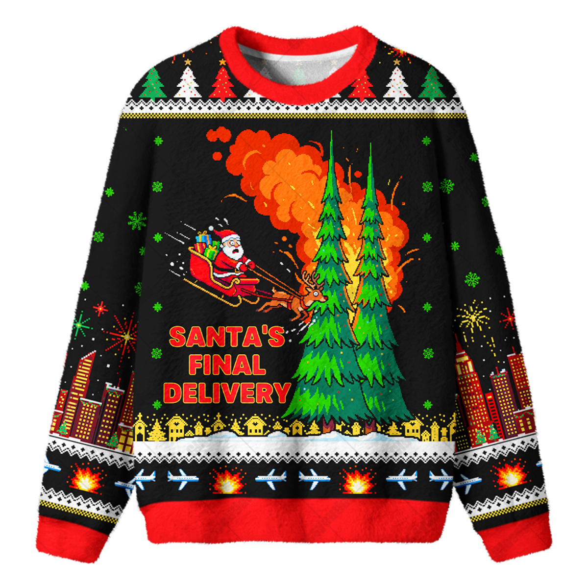 FINAL DELIVERY UGLY CHRISTMAS SWEATSHIRT — image 1