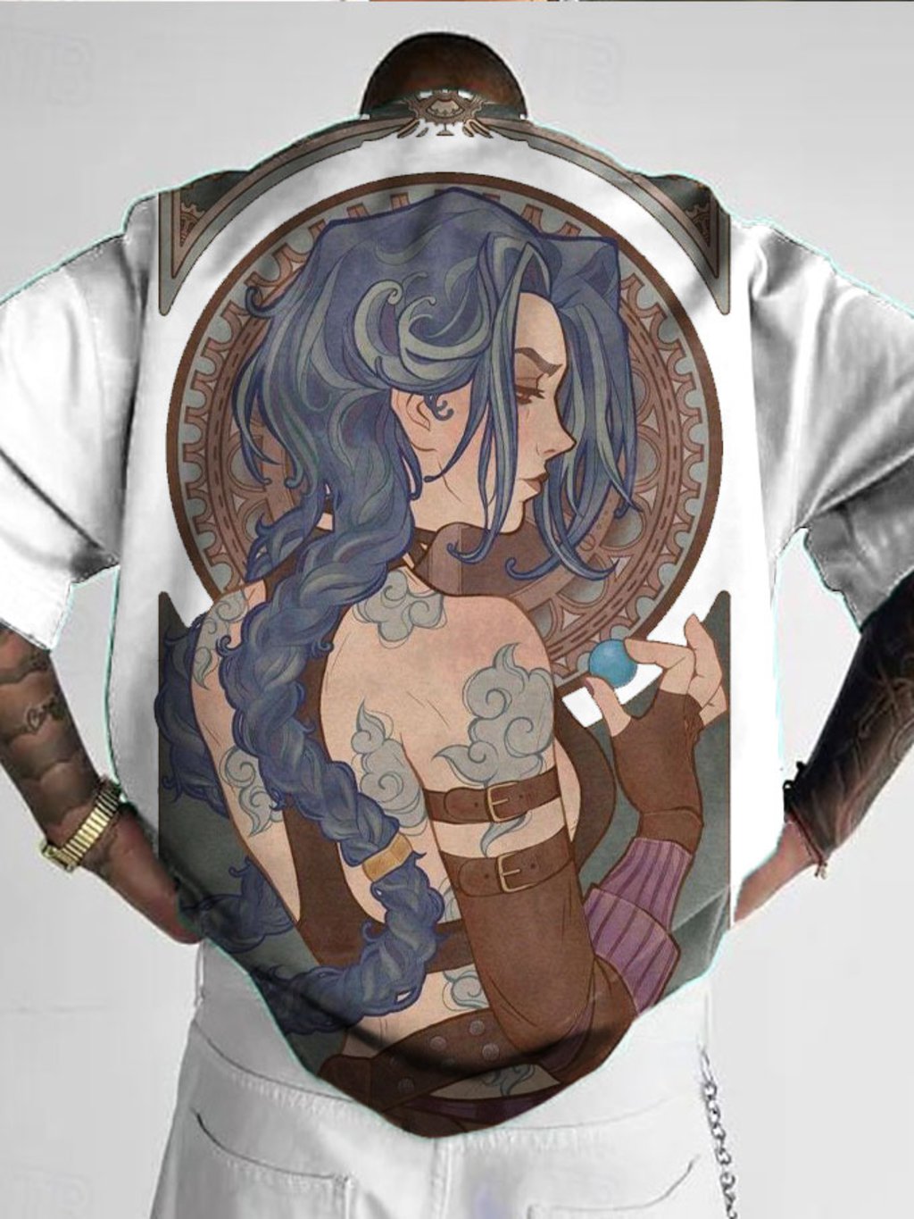 Men's Anime Print T-Shirt
