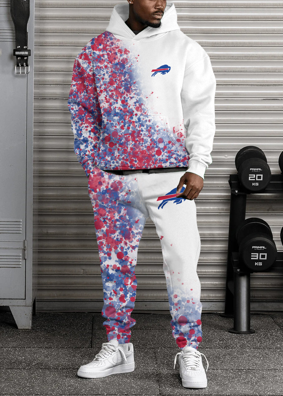 Buffalo Bills 3D Printed Pullover Hoodie And Sweatpant 2pcs Tracksuits