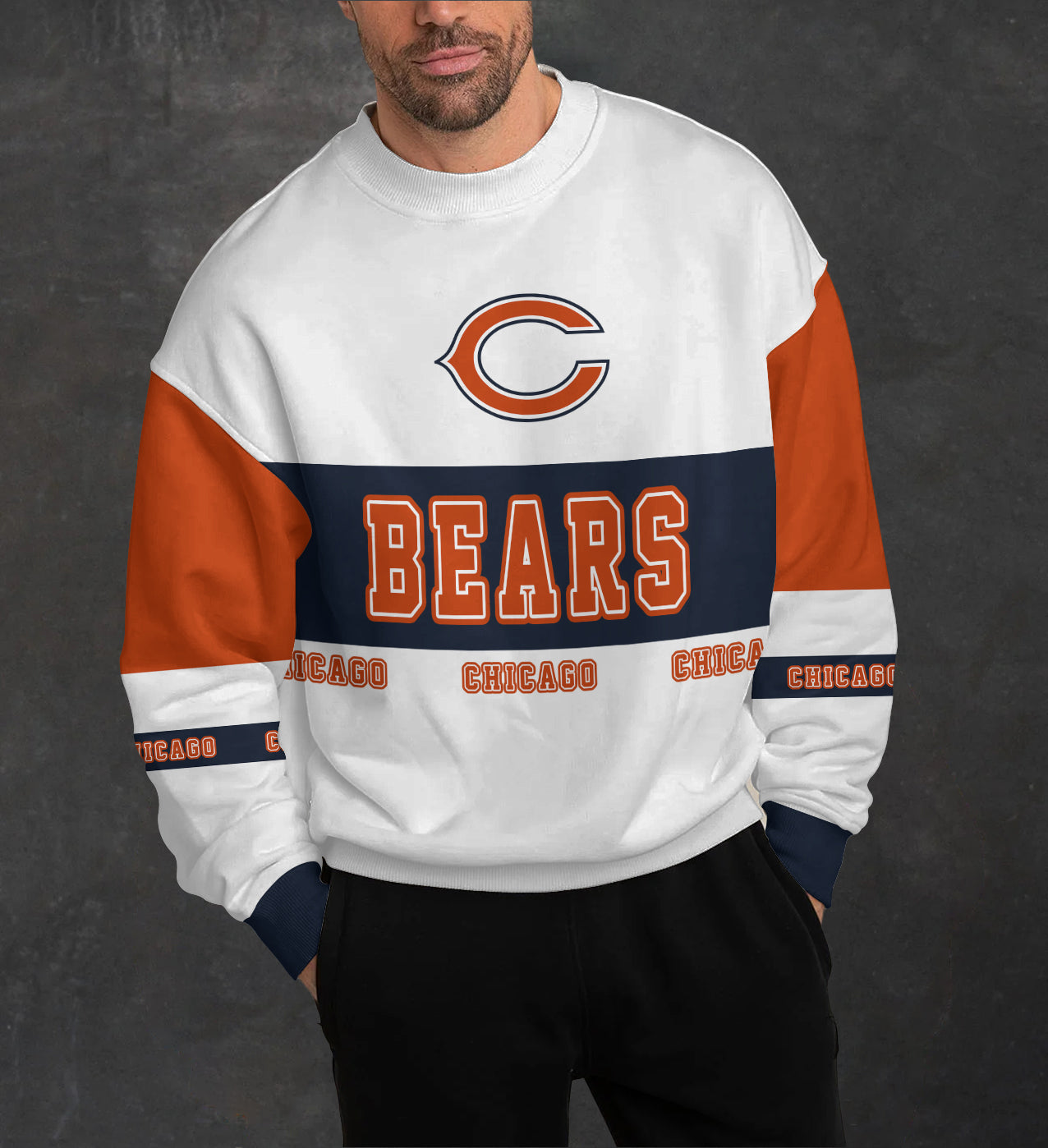 Chicago Bears 3D Limited Edition Crew Neck sweatshirt