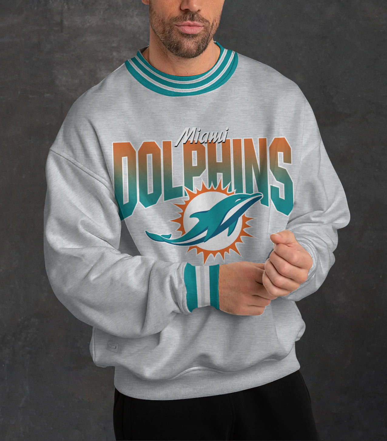 Miami Dolphins 3D Limited Edition Crew Neck sweatshirt
