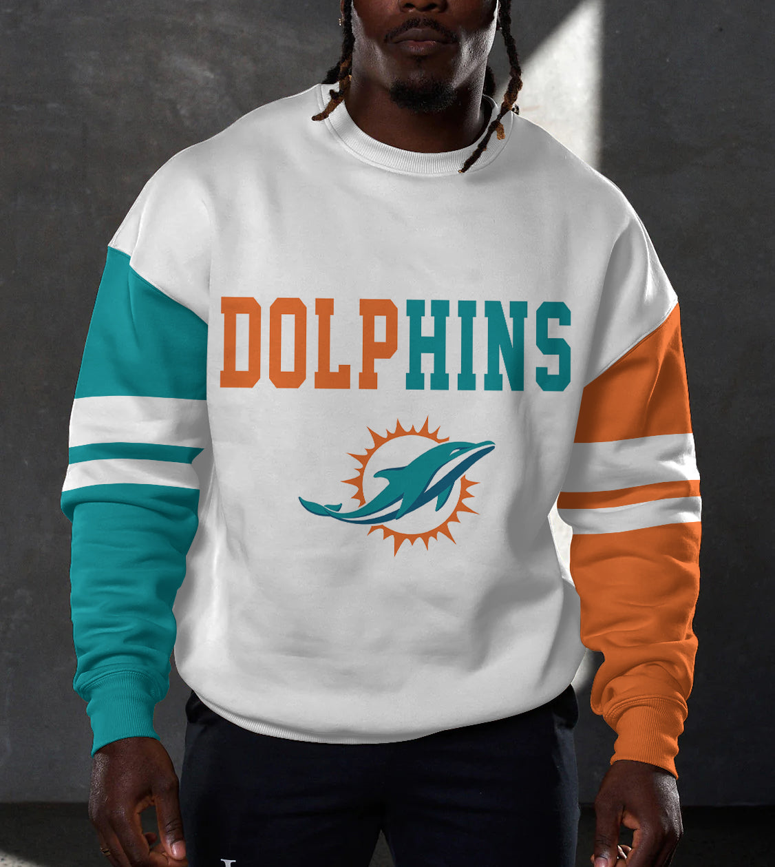 Miami Dolphins 3D Limited Edition Crew Neck sweatshirt
