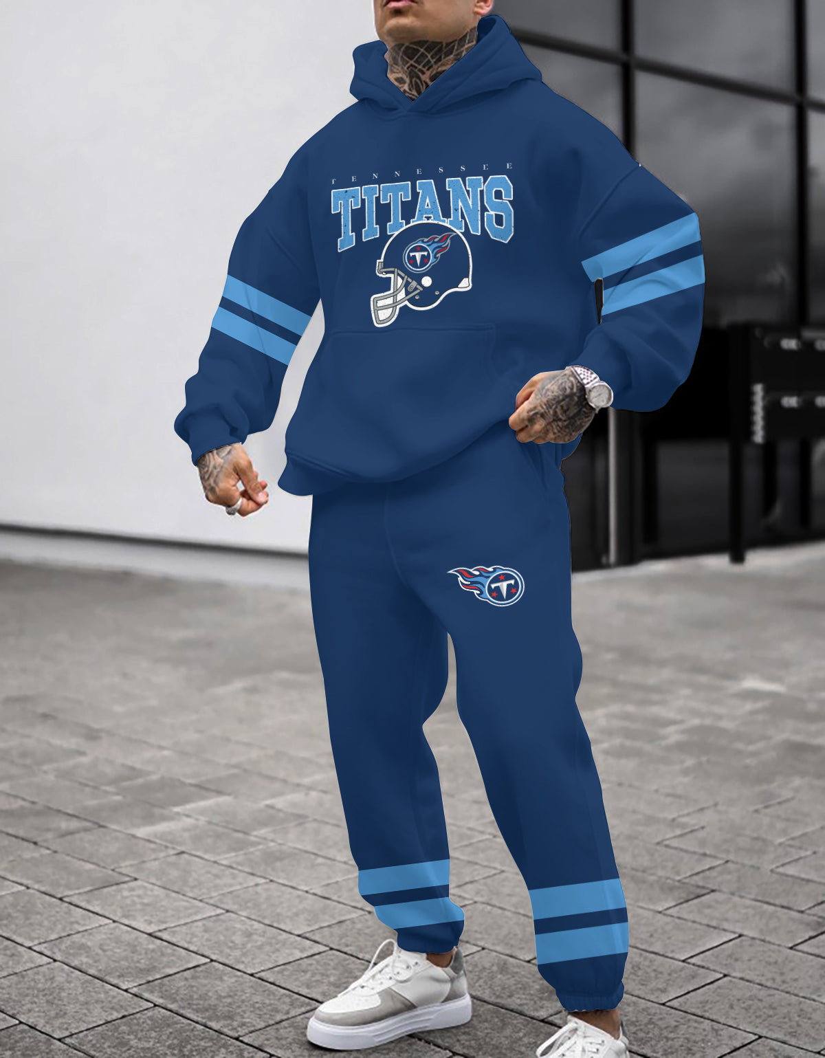 Tennessee Titans 3D Printed Pullover Hoodie And Sweatpant 2pcs Tracksuits