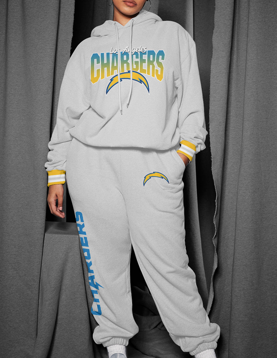 Los Angeles Chargers 3D Printed Pullover Hoodie And Sweatpant 2pcs Tracksuits