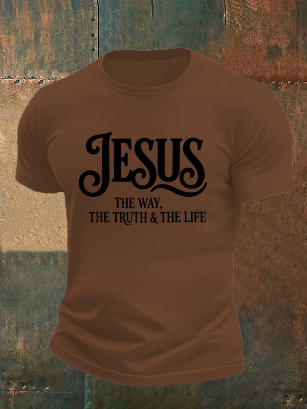 Men's JESUS THE WAY Printed T-Shirt