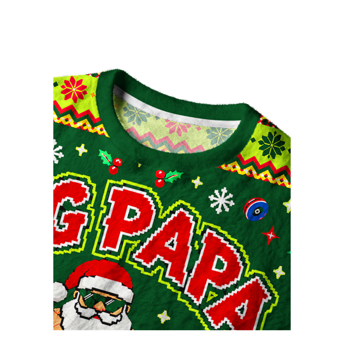 PAPA SANTA GAINS UGLY CHRISTMAS SWEATSHIRT — image 3