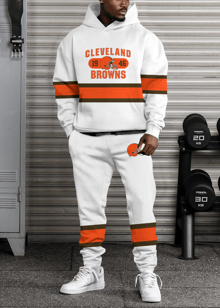 Cleveland Browns 3D Printed Pullover Hoodie And Sweatpant 2pcs Tracksuits