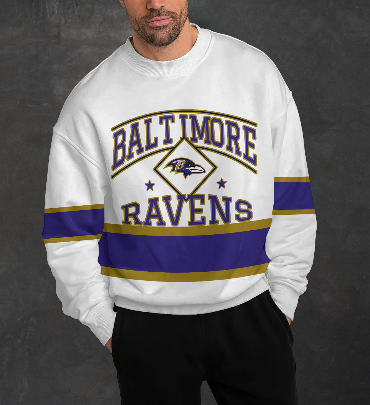 Baltimore Ravens 3D Limited Edition Crew Neck sweatshirt