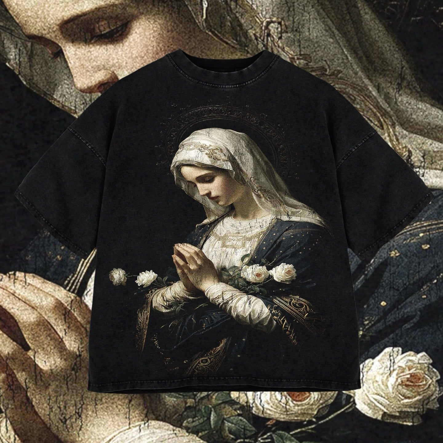 Blooming Solitude Printed Men's Washed Tee
