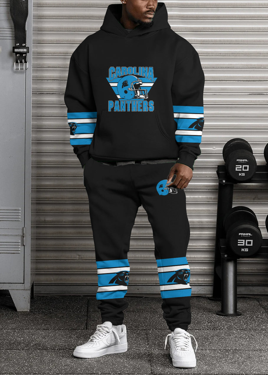 Carolina Panthers 3D Printed Pullover Hoodie And Sweatpant 2pcs Tracksuits
