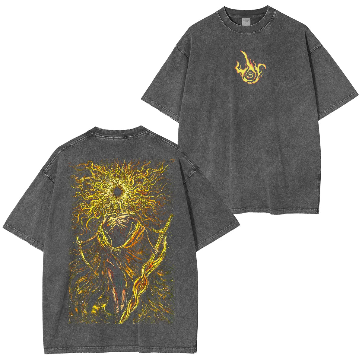Midra Lord of Frenzied Flame Graphic Vintage Washed Unisex T-Shirt