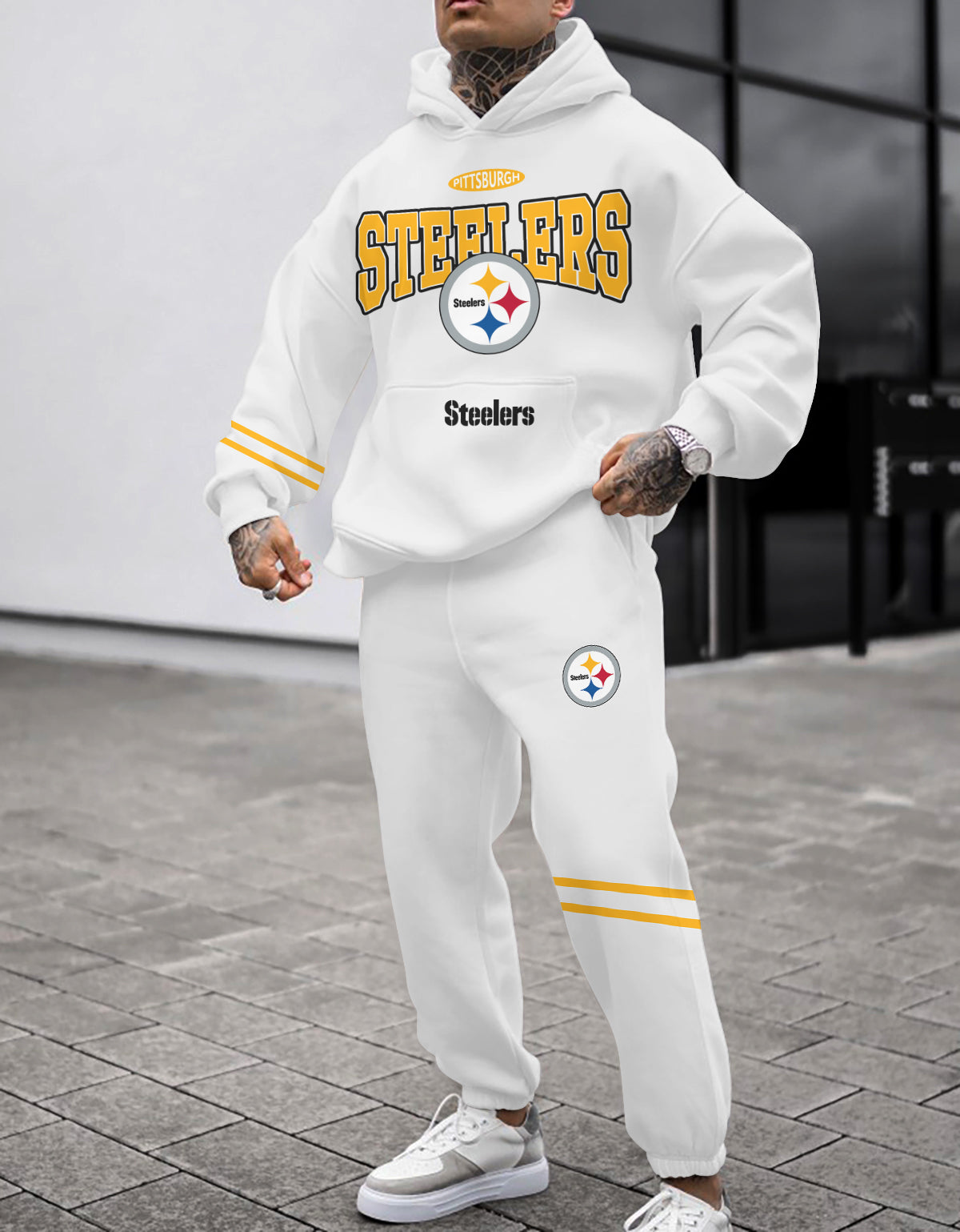 Pittsburgh Steelers 3D Printed Pullover Hoodie And Sweatpant 2pcs Tracksuits
