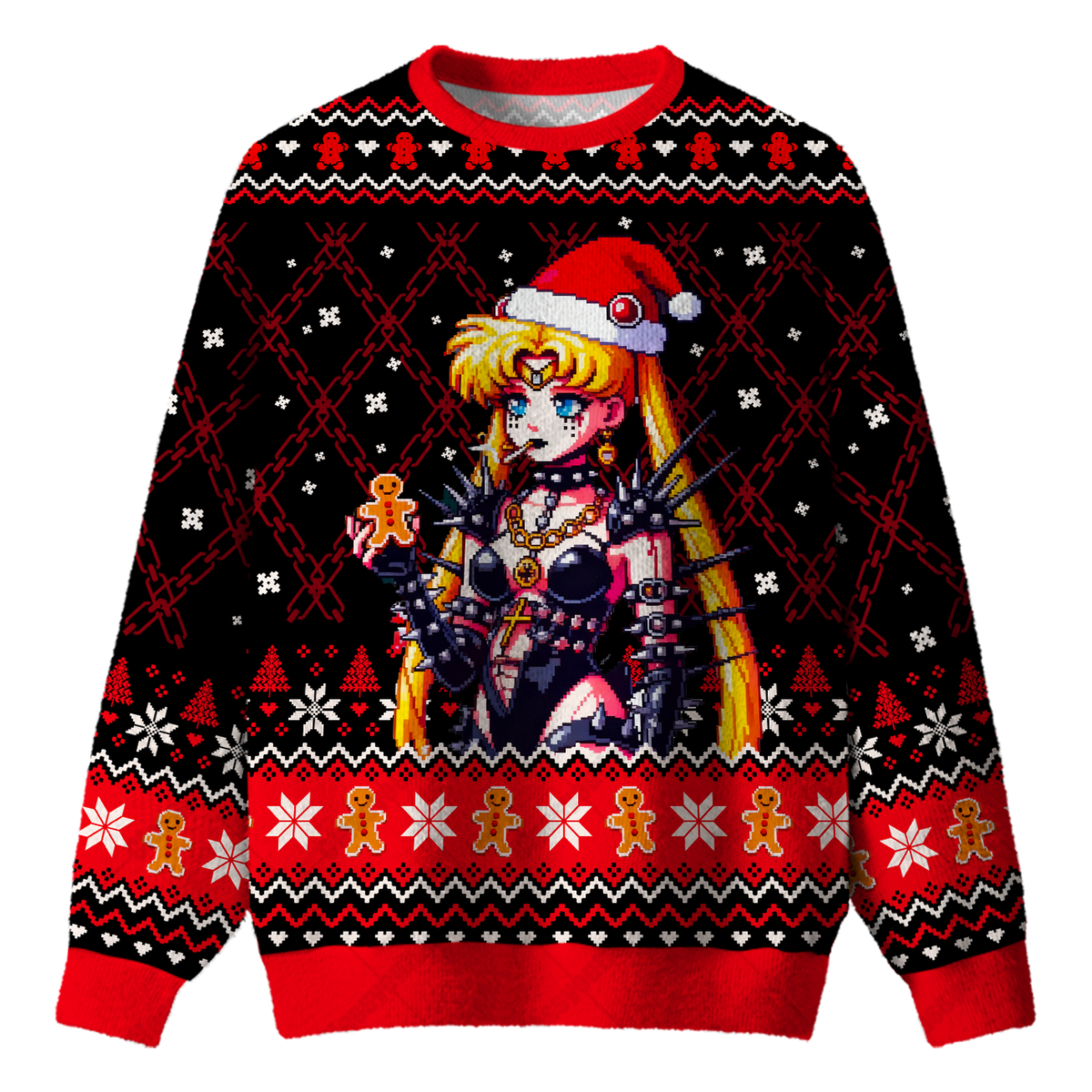 PUNK MOON UGLY CHRISTMAS SWEATSHIRT — image 1