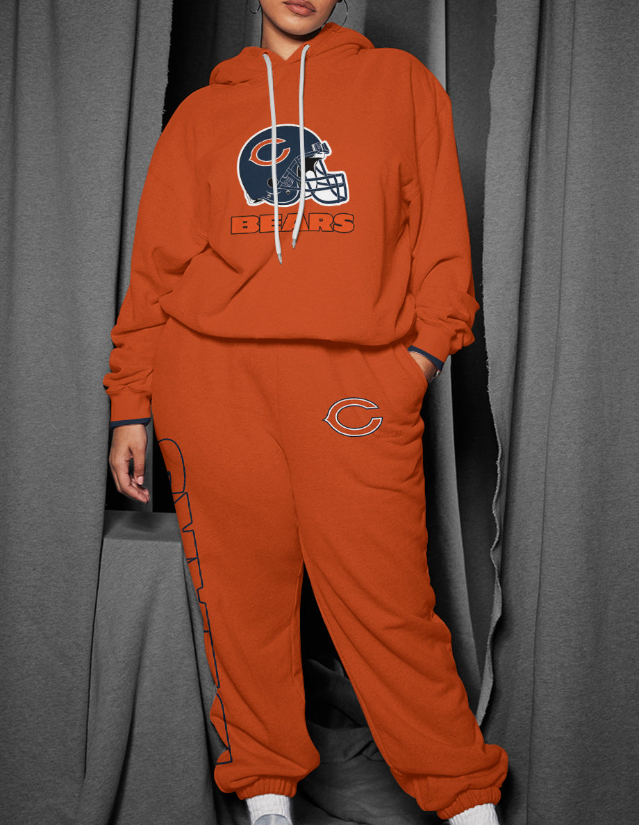 Chicago Bears 3D Printed Pullover Hoodie And Sweatpant 2pcs Tracksuits